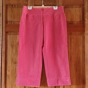 NIKE pink cropped pants sz 12 woman's